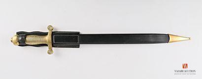 null Glaive allégé type 1855, lame droite à double tranchant de 45 cm, gravée de...