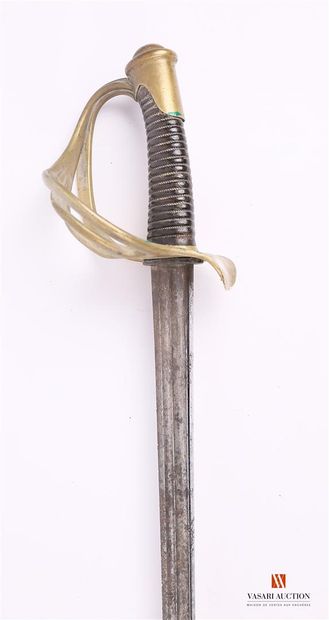 null Dragon saber model 1854, blade with double sides and flat back of 97 cm, marked...