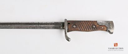 null MAUSER bayonet model S98, 52.2 cm straight blade, marked Simson & C° Suhl, wooden...