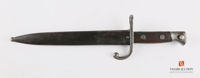 null Belgian MAUSER bayonet model 1889, straight blade 24,4 cm, quillon cruise, smooth...