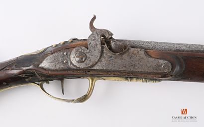 null Rifle resulting from a lawful model, lock with flint of 160 mm, transformed...