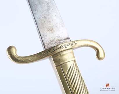 null Prussian Glaive type 1864, brass mounting with reversed cruise and fused brass...