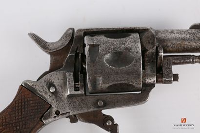 null British Bulldog type pocket revolver, .320 caliber, six-chamber cylinder, folding...
