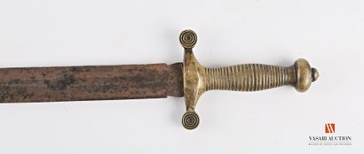 null Fireman's or cantinière's sword type 1855, blade 42,2 cm, brass handle, SF,...