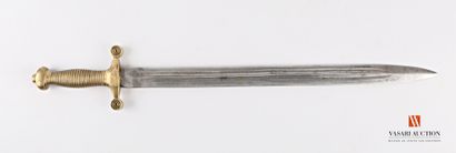 null Fireman's or cantinière's sword type 1855, blade 46,8 cm, double throat, brass...