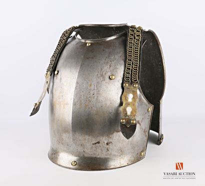 null Cuirassier model 1825, troop model in cast steel, breastplate curved at the...