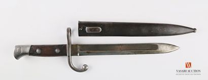 null Baïonnette MAUSER Belge modèle 1889, lame droite de 24,4 cm, croisière à quillon,...