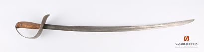 null Cavalry saber, 79 cm curved blade, flat back and marking, iron mount, riveted...