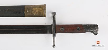 null Baïonnette Carcano 1891, lame droite bronzée de 30 cm, croisière frappée ROCCA...
