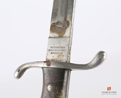 null Argentinian artillery machete model 1909, blade carp tongue of 37 cm, marked...