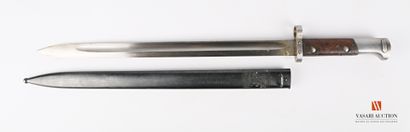 null Iranian bayonet model 23, superb straight blade of 400 mm, pommel struck of...