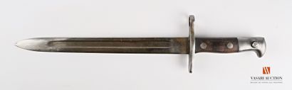 null Baïonnette Schmidt-Rubin modèle 1889, lame droite de 29,8 cm, signée au talon...