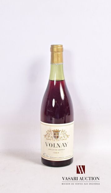 null 1 bouteille	VOLNAY mise Nicolas		1964

	Et. un peu tachée (2 petits accrocs)....