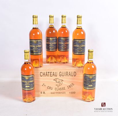 null 6 bouteilles	Château GUIRAUD	Sauternes 1er GCC	1999

	Et.: 5 excellentes, 1...