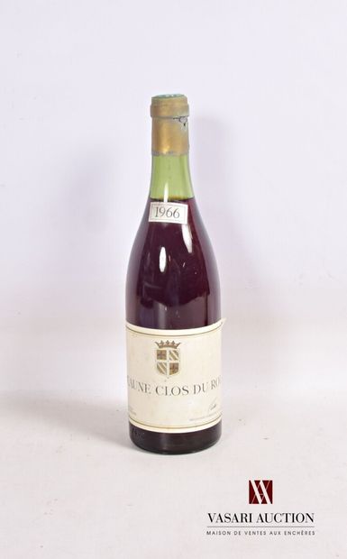 null 1 bouteille	BEAUNE Clos du Roi mise Nicolas		1966

	Et. un peu tachée. N : 3,5...