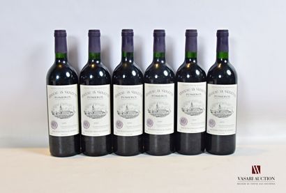 null 6 bouteilles	Château LA VIOLETTE	Pomerol	2002

	Et. à peine tachées. N : bas...