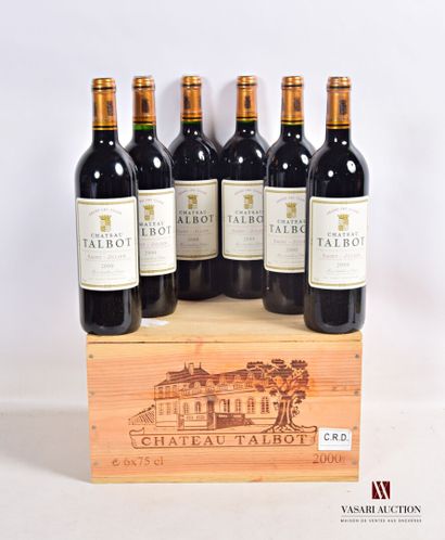 null 6 bouteilles	Château TALBOT	St Julien GCC	2000

	Présentation et niveau, impeccables....