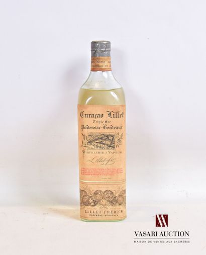 null 1 bouteille	Curaçao LILLET Triple Sec (Distillerie à Vapeur) mise LILLET Frères		

	Sans...