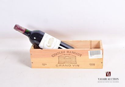 null 1 bouteille	Château MARGAUX	Margaux 1er GCC	1998

	Présentation et niveau, impeccables....