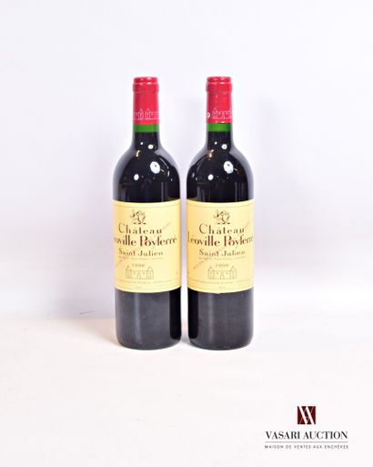 null 2 bouteilles	Château LÉOVILLE POYFERRÉ	St Julien GCC	1998

	Et. impeccables....