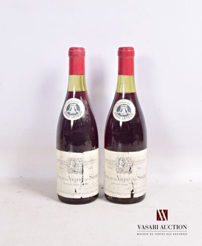 null 2 bouteilles	CORTON Clos de la Vigne au Saint mise L. Latour nég.		1964

	Et....