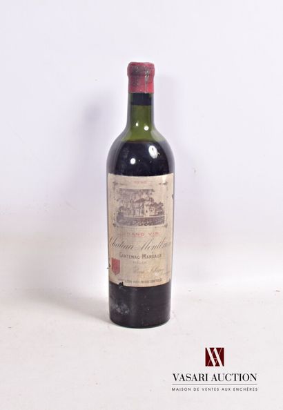null 1 bouteille	Château MONTBRUN	Haut Médoc	1946

	Et. fanée, tachée et usée. N...