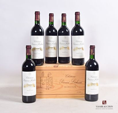 null 6 bouteilles	Château PRIEURÉ LICHINE	Margaux GCC	2000

	Et. excellentes. N :...