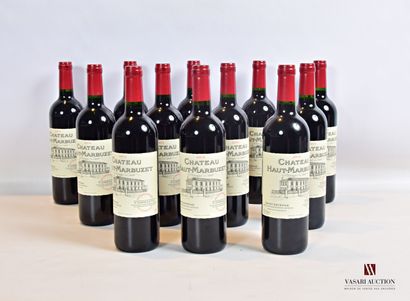 null 12 bouteilles	CH. HAUT MARBUZET	St Estèphe	2014

	Présentation et niveau, impeccables....