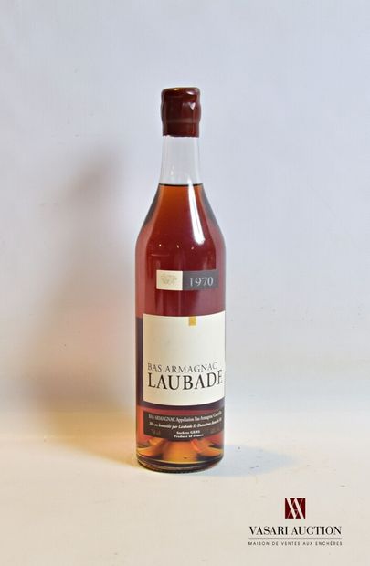 null 1 bouteille	Bas Armagnac LAUBADE		1970

	70 cl - 44°. Mise en bouteille en Décembre...