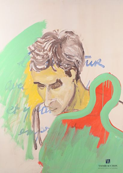null PASSANITI Francesco (né en 1952)

Portrait d'homme à la silhouette rouge 

Huile...
