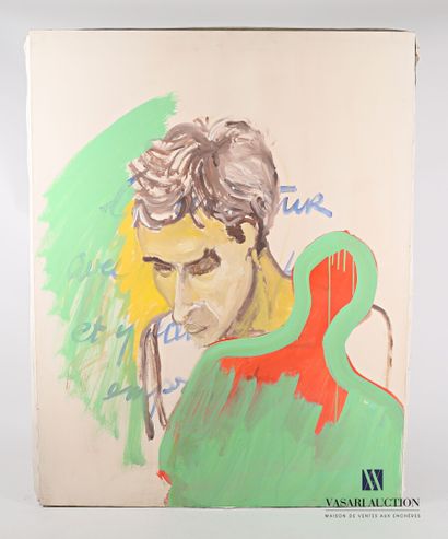 null PASSANITI Francesco (né en 1952)

Portrait d'homme à la silhouette rouge 

Huile...