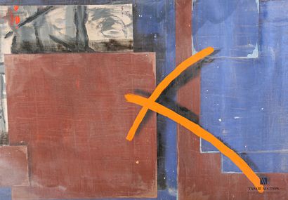 null PASSANITI Francesco (born in 1952)

Composition with an orange cross

Oil on...