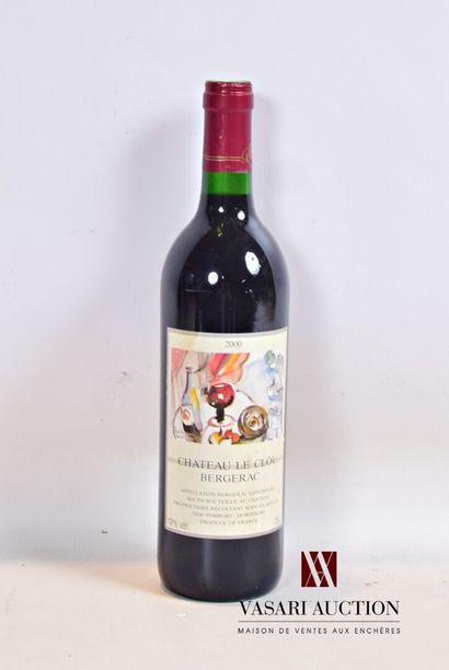 null 1 bottle Château LE CLOU Bergerac 2000

	And. a little stained. N: half nec...
