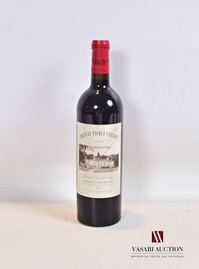 null 1 bottle Château PICQUE CAILLOU Graves 2004

	Stained et. N: half neck.