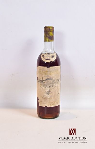 null 1 bottle MONBAZILLAC mise M. Prouillac 1950

	And. very faded and worn. Difficult...