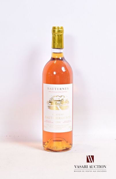 null 1 bottle Château HAUT BERGERON Sauternes 1996

	Perfect condition. N: mid/low...