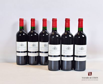 null 6 bouteilles	Château de FUSSIGNAC	Bordeaux Sup	2009

	Et. impeccables hormis...