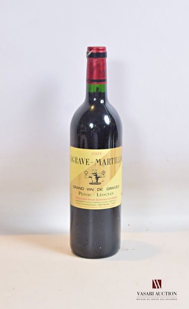 null 1 bottle LAGRAVE-MARTILLAC Graves 2003

	Presentation and level, impeccable...