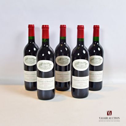 null 5 bottles Château La FONTAINE Fronsac 2000

	And. a little stained. half ne...