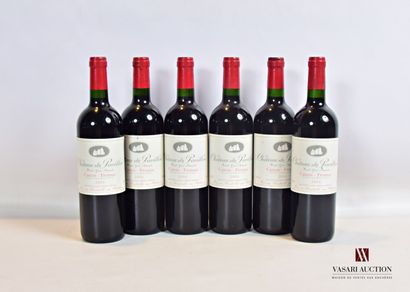 null 6 bottles Château du PAVILLON Canon Fronsac 2004

	And. barely stained. N: mid/low...