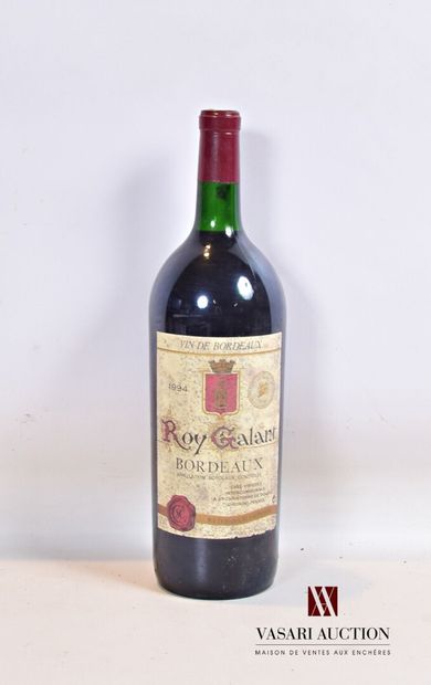 null 1 Magnum ROY GALANT Bordeaux 1994

	Et. very stained but readable. N: bottom...