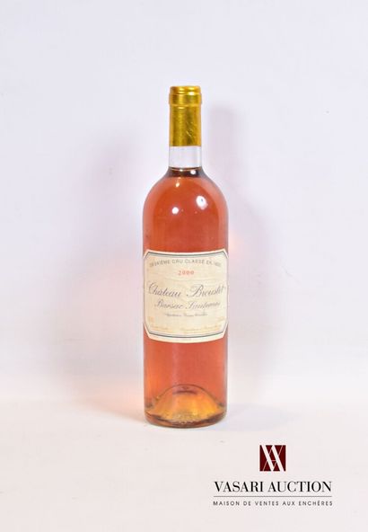 null 1 bouteille	Château BROUSTET	Sauternes CC	2000

	Et. un peu froissée et tachée...