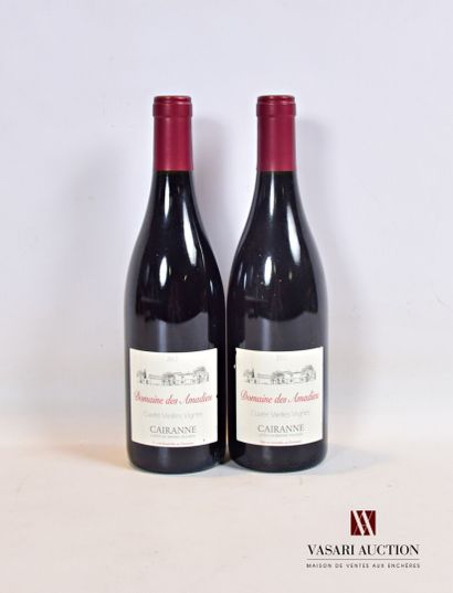 null 2 bottles CAIRANNE "Cuvée Vieilles Vignes" set Domaine des Amadieu 2012

	And....