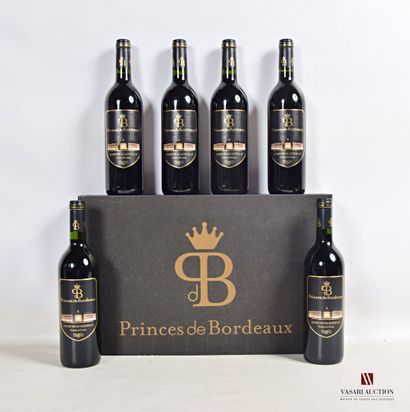 null 6 bottles PRINCES DE BORDEAUX Bordeaux Supérieur 2011

	Mise du Clos Monicord....