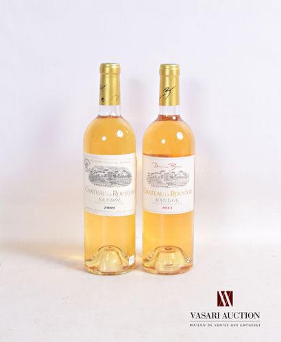 null 2 bouteilles	BANDOL blanc mise Château LA ROUVIÈRE		

	1 blle de 2011, 1 blle...