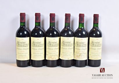 6 bouteilles	Château CAMPILLOT	Médoc	1988

	Et....