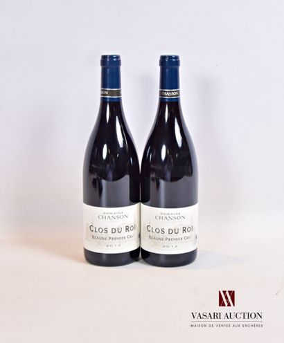 null 2 bottles BEAUNE 1er Cru Clos du Roi mise Dom. Chanson 2012

	Presentation and...