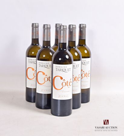 null 6 bottles CÔTES DE GASCOGNE white "Côté" mise Dom. Tariquet 2019

	Chardonnay...