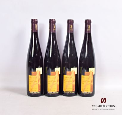 null 4 bouteilles	ALSACE Pinot Noir Vignoble d'Albé mise Dom. du Rempart		2014

	Présentation...