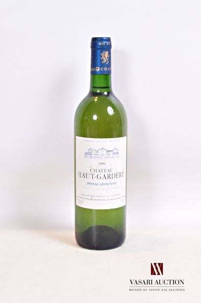 null 1 bouteille	Château HAUT GARDÈRE	Graves blanc	1999

	Et. tachée. N : bas go...